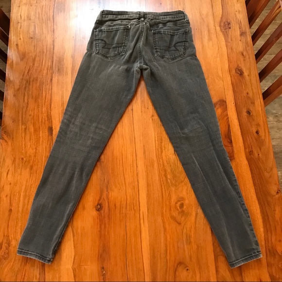 American Eagle Stretch Jegging Size 4 Black Wash - Picture 2 of 5